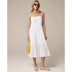 J.Crew Sorrento dress in cotton voile White Medium NWT
